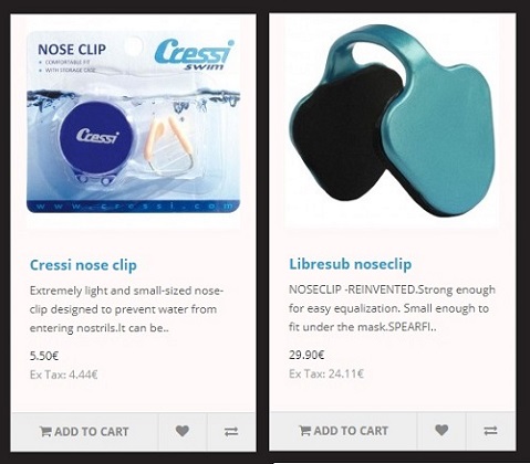 nose clip, libresub, cressi